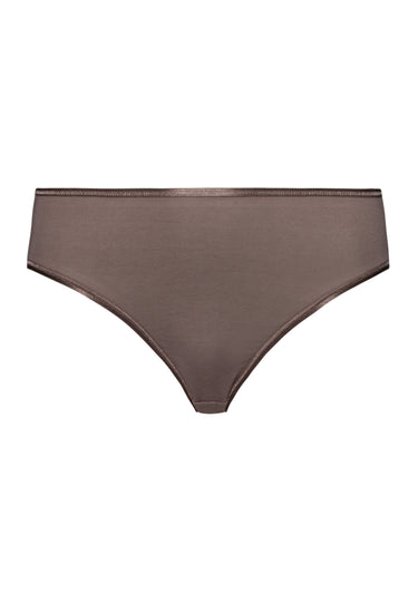 71626 Cotton Seamless Full High Cut Brief - 2756 Stonewash